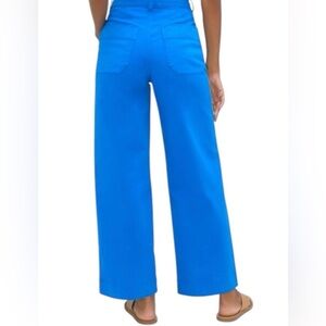 Everlane Organic Wide-Leg Pant in Cobalt Blue